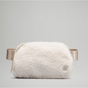 Lululemon Cream Sherpa Belt Bag